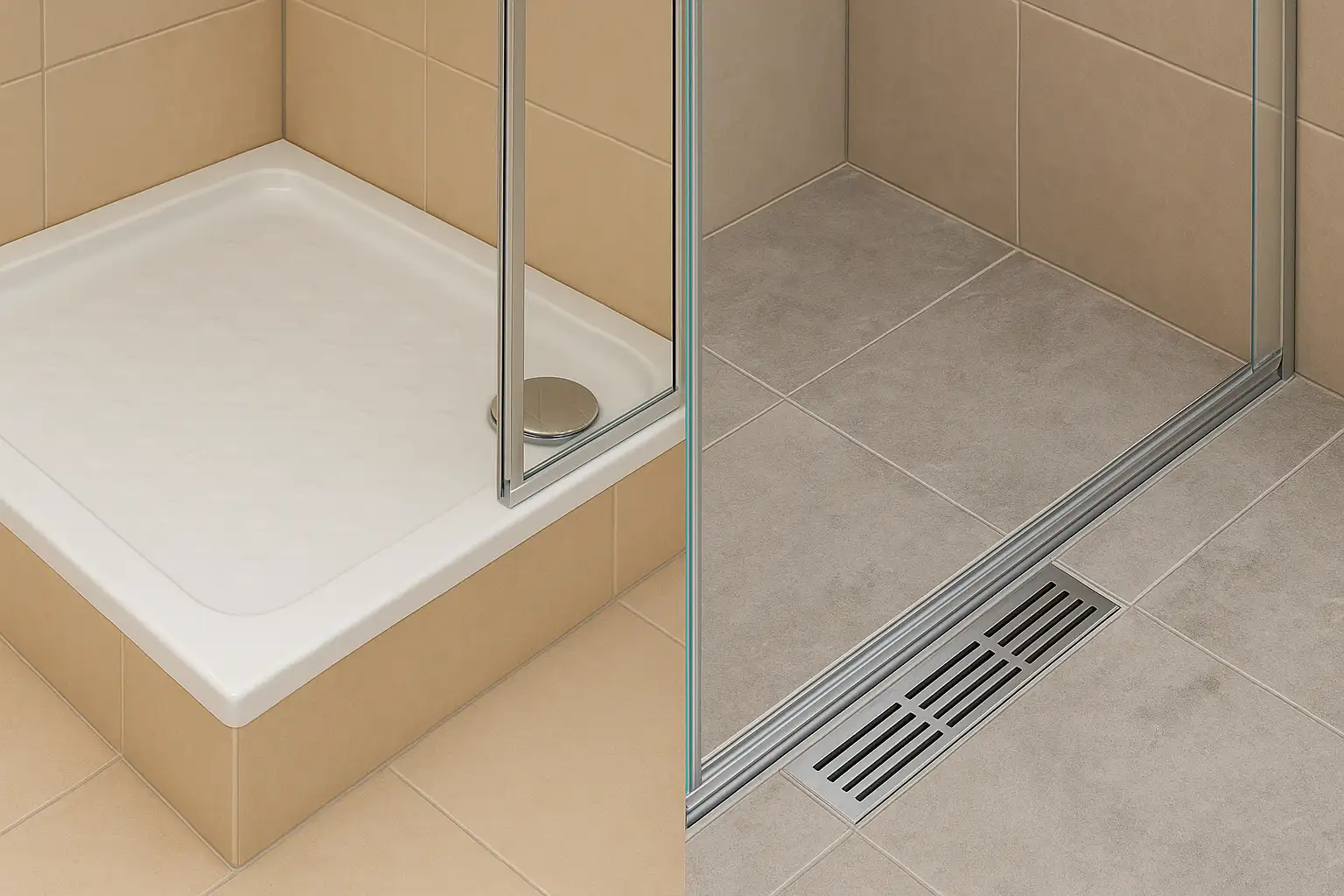 Cădițe vs rigole: etanșarea corectă la duș