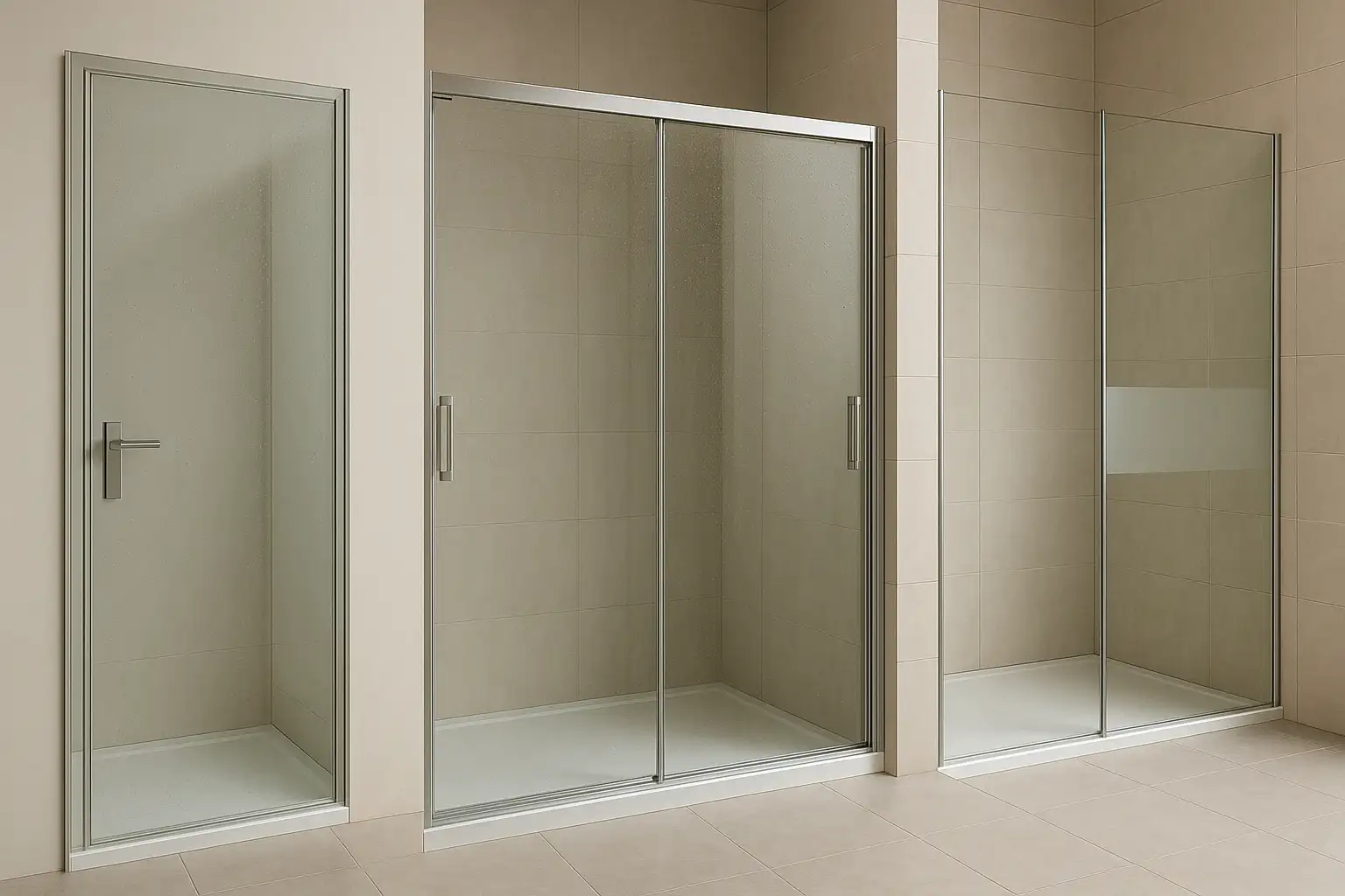 Cabine de duș: tipuri de deschidere & spațiu necesar