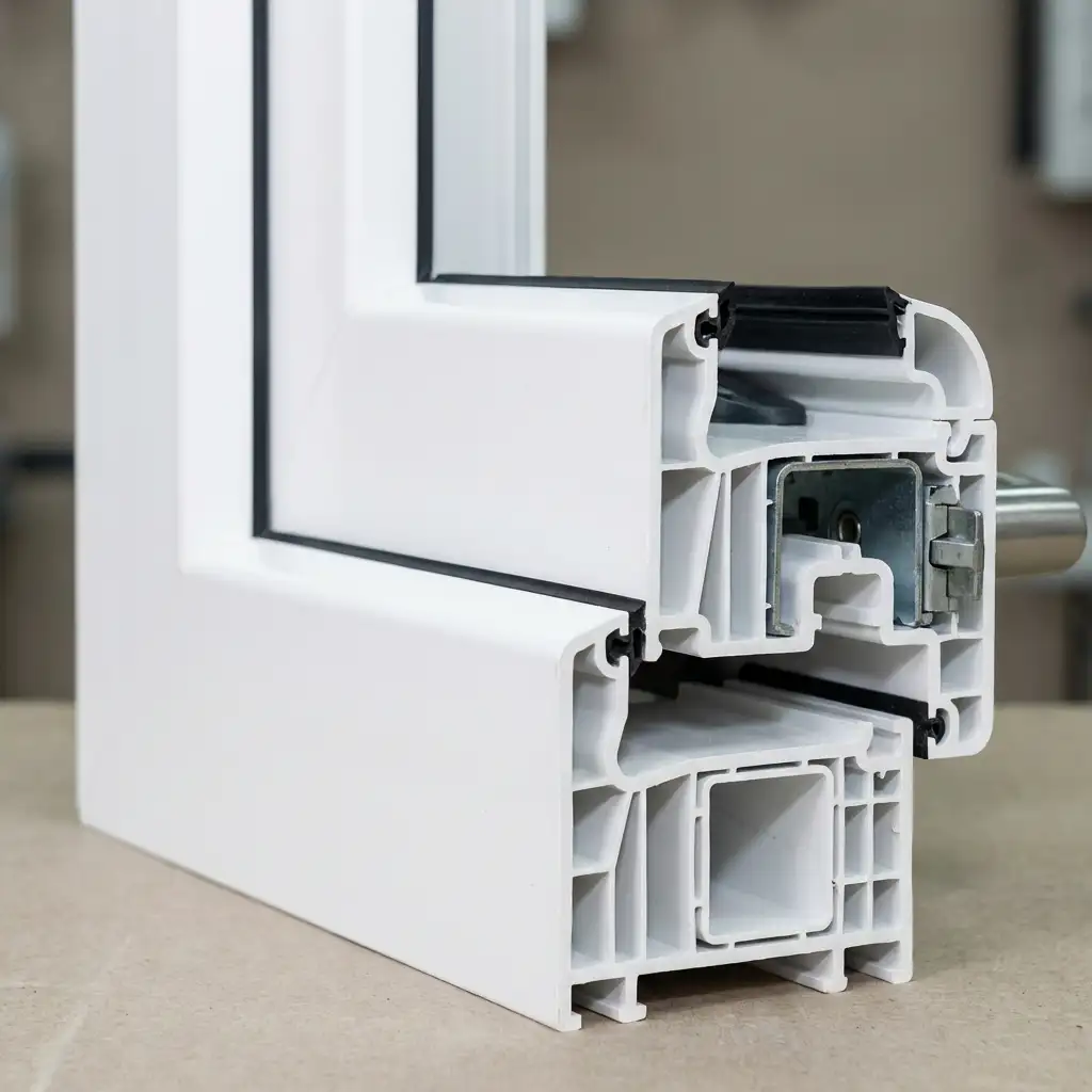 Ușă PVC termopan de interior - exemplu tehnic